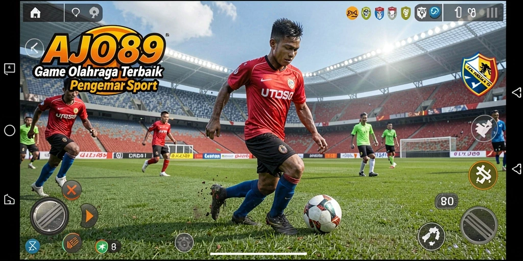 Tampilan gameplay AJO89 yang penuh aksi dan strategi olahraga.