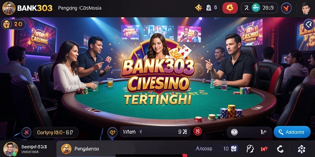 Tampilan menarik untuk gameplay Live Casino BANK303.