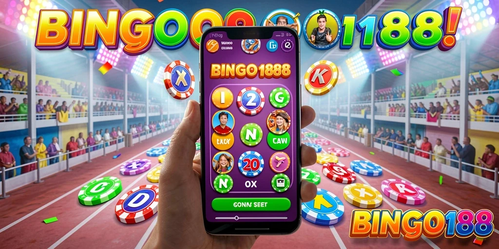 Tampilan gameplay BINGO188 dengan suasana permainan Bingo yang seru.