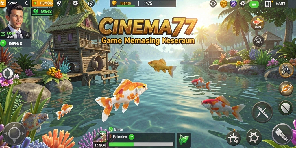 Screenshot utama CINEMA77 menampilkan gameplay Fishing yang seru dan grafis yang indah.