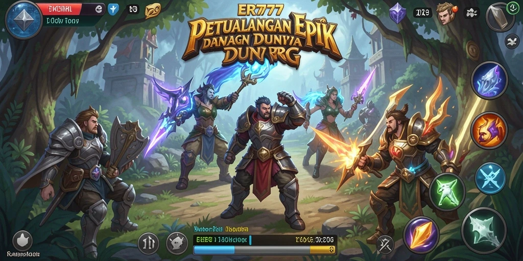 Tampilan gameplay yang menakjubkan dalam petualangan RPG.