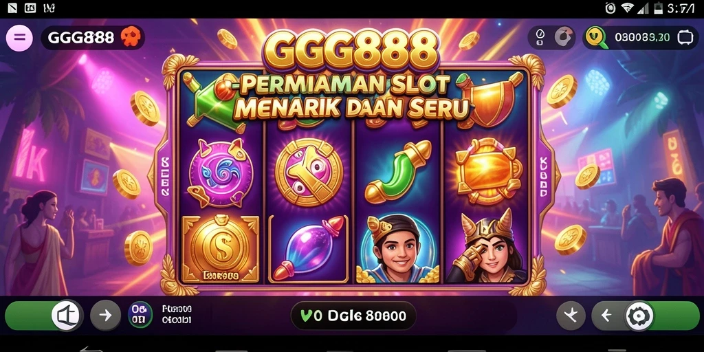 Screenshot GGG888 menunjukkan gameplay Slot yang seru dan menarik.