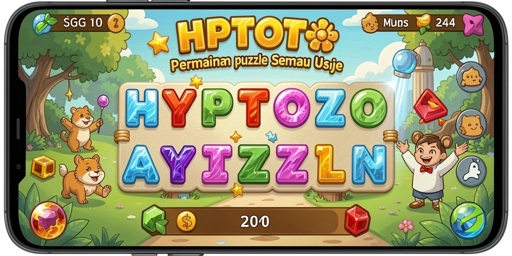 Tampilan gameplay HPTOTO yang penuh tantangan Puzzle.