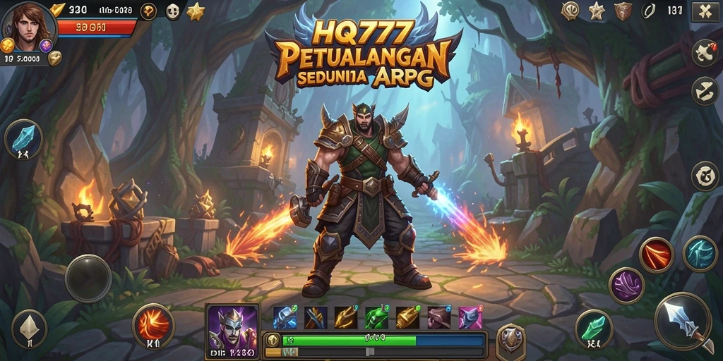 Screenshot gameplay HQ777 yang menampilkan aksi seru dalam dunia ARPG.