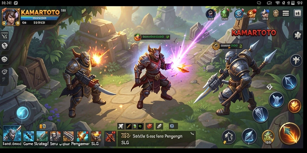 Tampilan gameplay KAMARTOTO yang penuh aksi dan strategi.