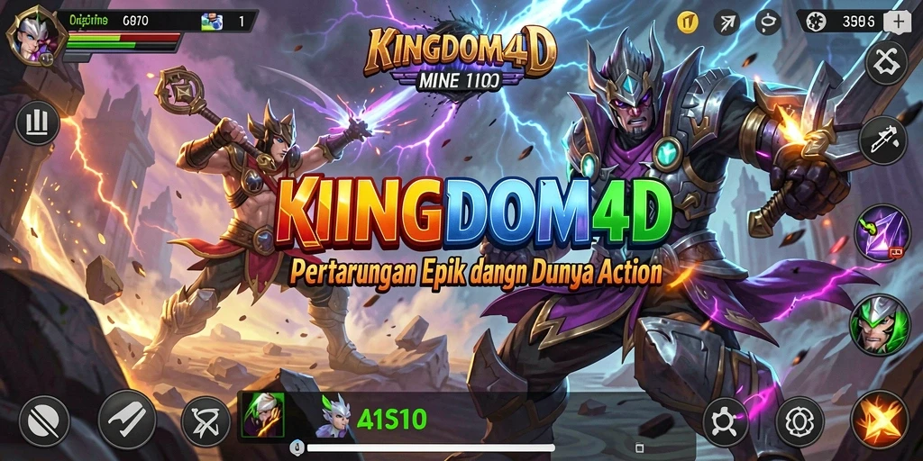 Tampilan seru dari gameplay KINGDOM4D yang penuh aksi.