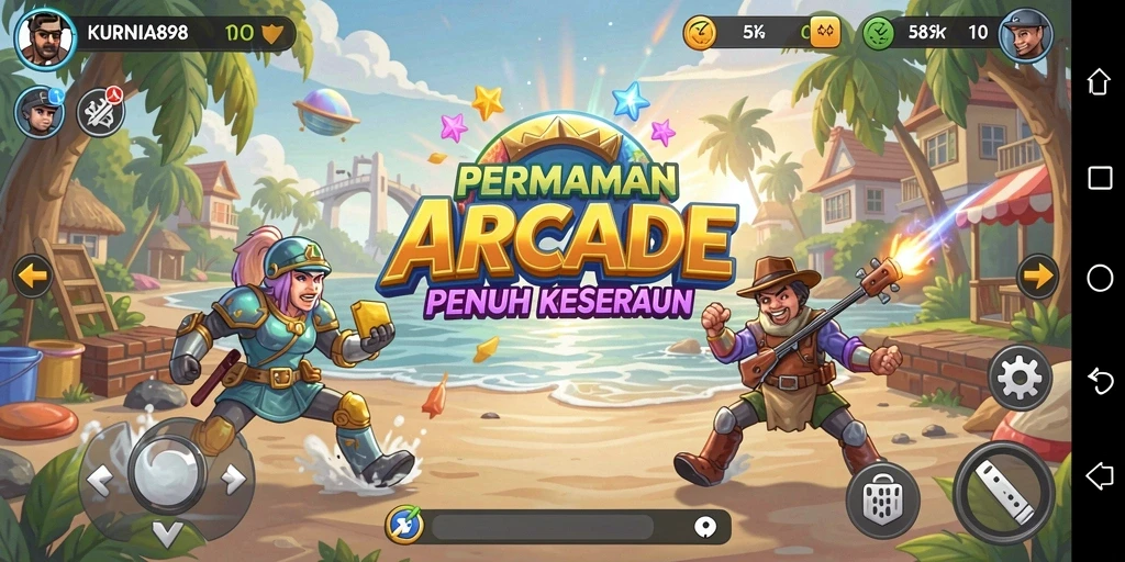 Screenshot gameplay KURNIA898 yang menampilkan keseruan permainan Arcade.