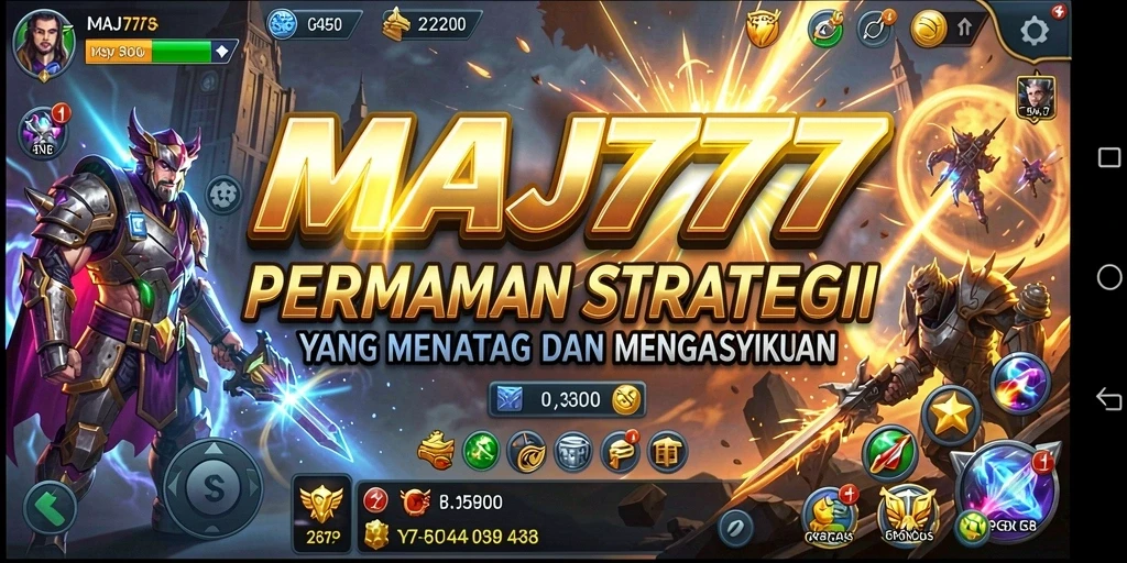 Screenshot dari gameplay MAJ777 yang menunjukkan aksi strategi yang intens.