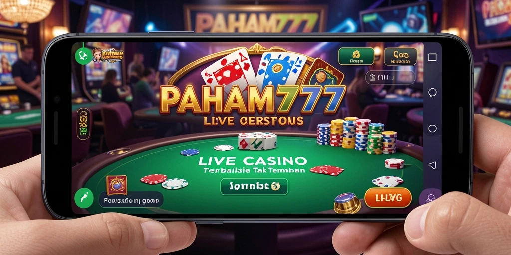 Tampilan gameplay Live Casino yang mendebarkan di PAHAM777.