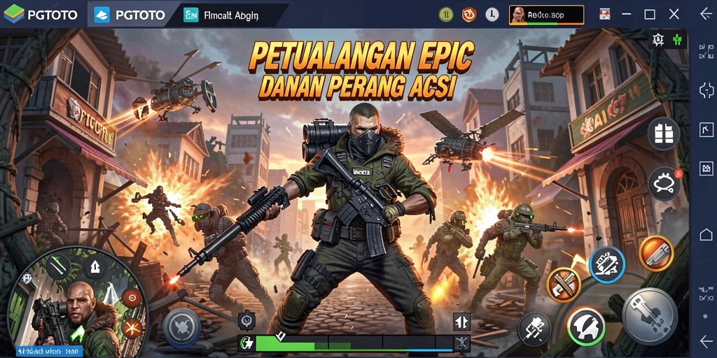 Tangkapan layar PGTOTO yang menampilkan aksi seru dalam pertempuran.