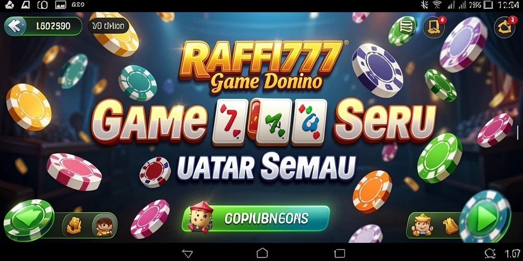 Tampilan gameplay menarik dari RAFFI777 saat bermain Domino.