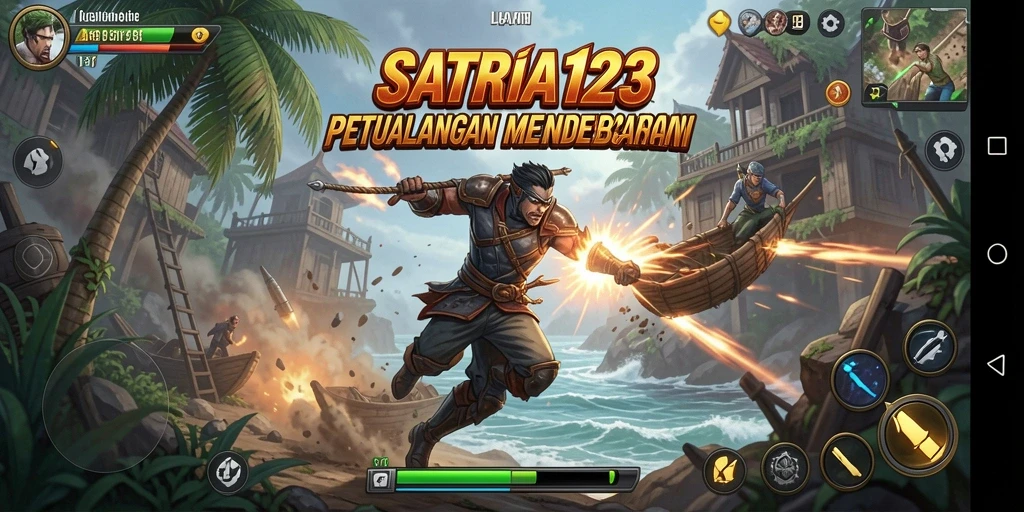 Gambaran gameplay SATRIA123 yang penuh aksi dan keseruan.
