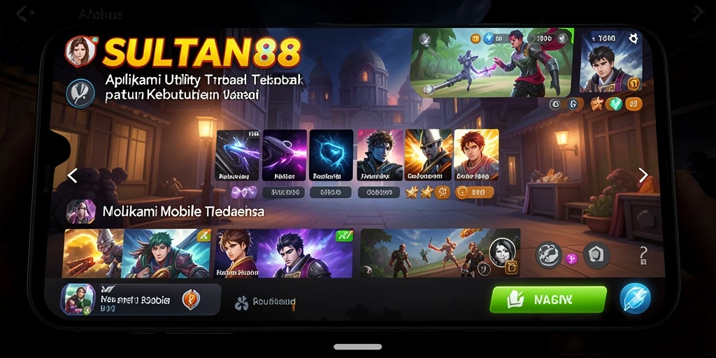 Screenshot utama SULTAN88 menampilkan antarmuka pengguna yang sederhana dan informatif.