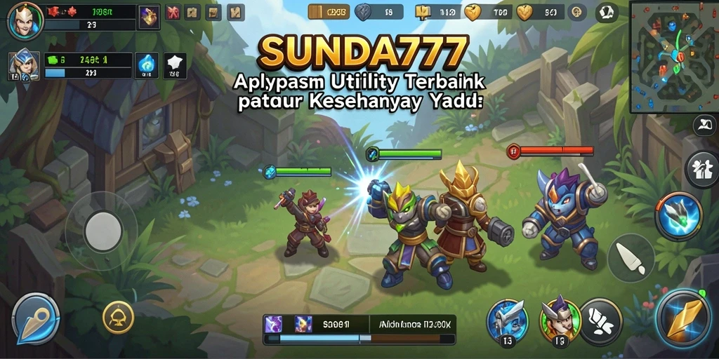 Tampilan utama SUNDA777 dengan fitur-fitur Utility yang bermanfaat.