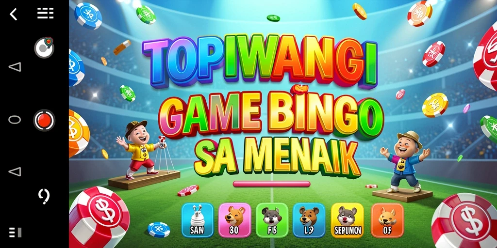 Tampilan gameplay seru TOPIWANGI dalam permainan Bingo.