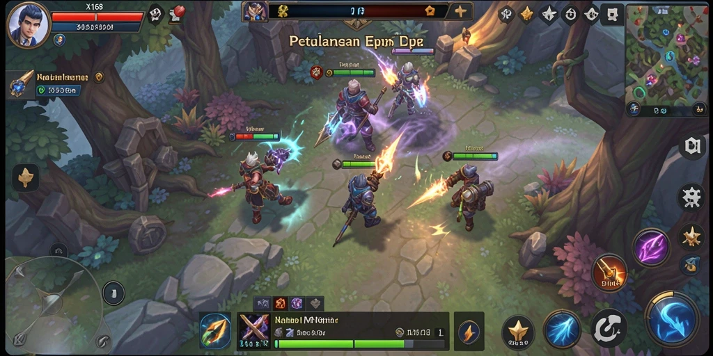 Tampilan gameplay <strong>X168</strong> yang penuh aksi dalam dunia MMORPG.